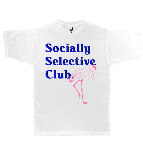 Socially Selective Tee WHITE (Oversized)