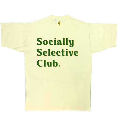 Socially Selective Tee CREAM (Oversized)
