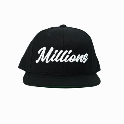 Millions Script Snap Back Hat
