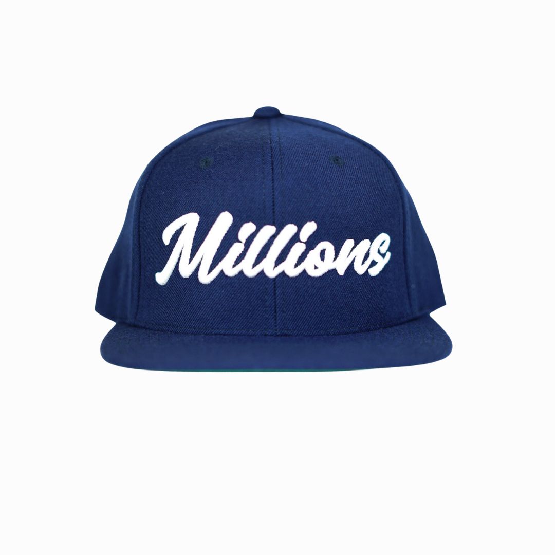 Millions Script Snap Back Hat